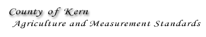 Kern County Department of Agriculture and Measurement Standards